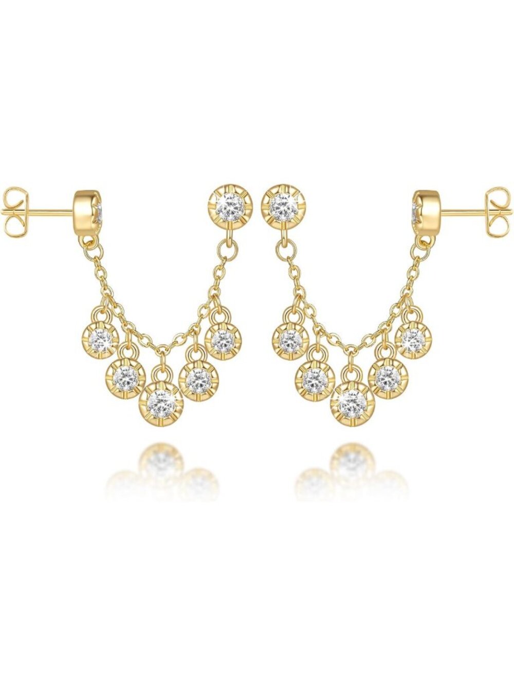 Elegant 14K Gold Stud Earrings for Women | Classic & Timeless Jewelry